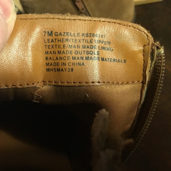 Kensie Women’s 7 Gazelle Brown Ankle Boots Suede Leather Shoe Booties Side Zip - Picture 6 of 9